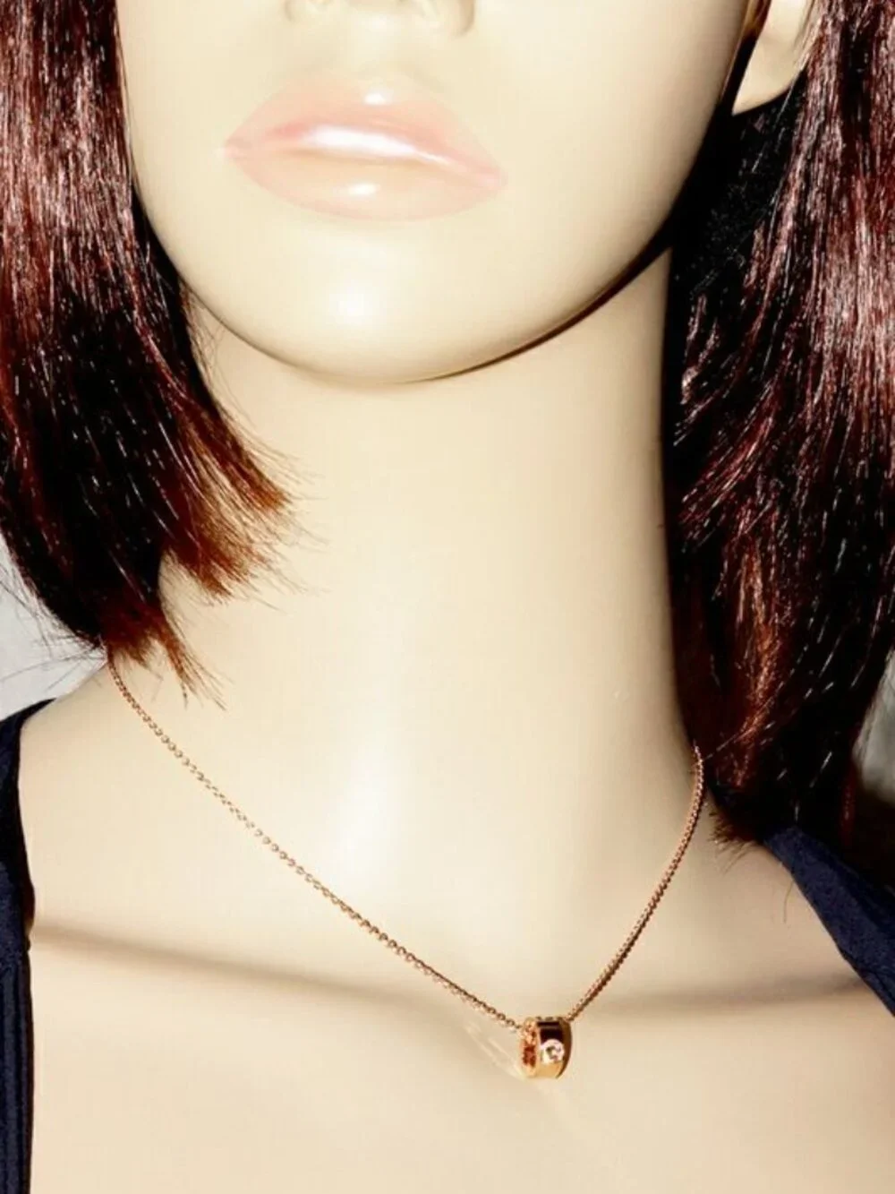 Louis Vuitton Pendant Necklace 18K Pink Gold Pendentif Empreinte - Picture 2 of 4